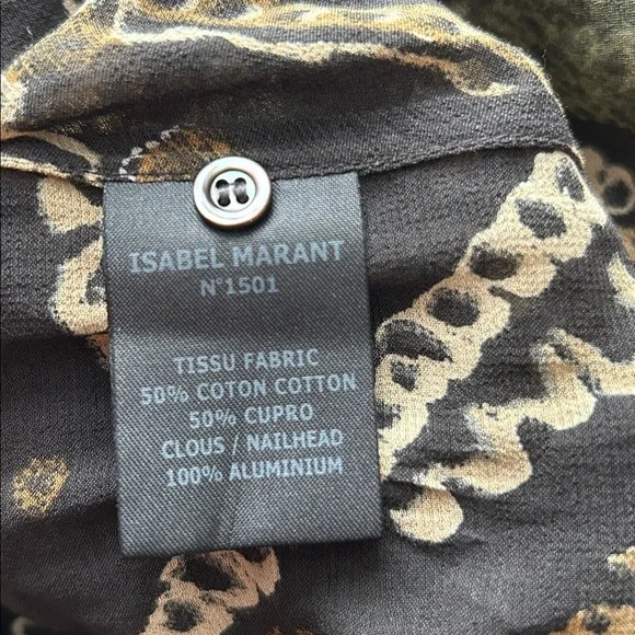 Isabel Marant Etoile Tunic / Dress with Beaded collar SZ 40 - Picture 11 of 12